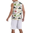 thumbnail image 2 of Sikiie Dinosaur Basketball Jersey Reversible Men's Mesh Athletic Sports Shirts Training Practice S-4XLLarge, 2 of 6