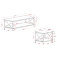 thumbnail image 6 of Furniture of America Acres 3-Piece Coffee Table Set, Gray, 6 of 6