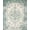 Teal Sage Cream, Pattern 13, variant on ODIKA 8'x10' Washable Area Rug Grey Botanical Vintage Border Leafy Branches Sage Greenish Woodland for Living Room, Under Sectional, Family , Durable, Non-Slip