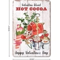 thumbnail image 1 of Letreros de metal vintage rústicos de chocolate caliente para San Valentín, letrero decorativo de hojalata, póster de metal de 12 x 8 pulgadas, 1 of 3