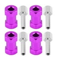 thumbnail image 1 of 4 adaptadores de metal para cubo de rueda hexagonal RC de 0.472 in para D90 AX10 CC01 SCX10 F350 Crawler (0.787 in morado), 1 of 10