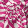 thumbnail image 5 of Ambesonne Pink White Valance Pack of 2, Vibrant Wavy Lines, 54"X12", Magenta White, 5 of 5