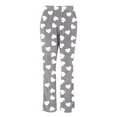 thumbnail image 6 of hotojiny Womens Fuzzy Pajama Pants Soft Fleece Pj Bottoms Plus Size Cozy Sherpa Lounge Sleepwear Heart Warm Pants, 6 of 6