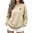 thumbnail image 5 of Halloween Spooky Season Oversized Sweatshirt Women Ghost Sweatshirt | Fall Embroidered Sweater, Cute Top, Lightweight Long Sleeve Pullover, Loose Fit Crewneck Design, 5 of 6