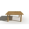 thumbnail image 3 of Curated Maison Theophile Teak Outdoor Dining Table with Umbrella Hole in Natural, 3 of 4