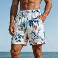 thumbnail image 2 of Atogsazn Mens Summer Printed Shorts Casual Wide Leg Quick Dry Swim Trunks Loose Fit Lightweight Trouser Beach Gray XXL Fashion, 2 of 7