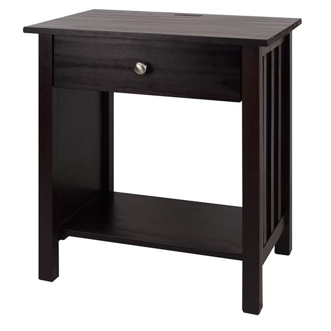 Vanderbilt Night Stand with USB Port, Espresso