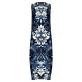 thumbnail image 5 of DISKEBUISS Women's Summer Sleeveless Dresses Fashion Print V Neck A Line Dress for Daily Casual Outing, 5 of 7