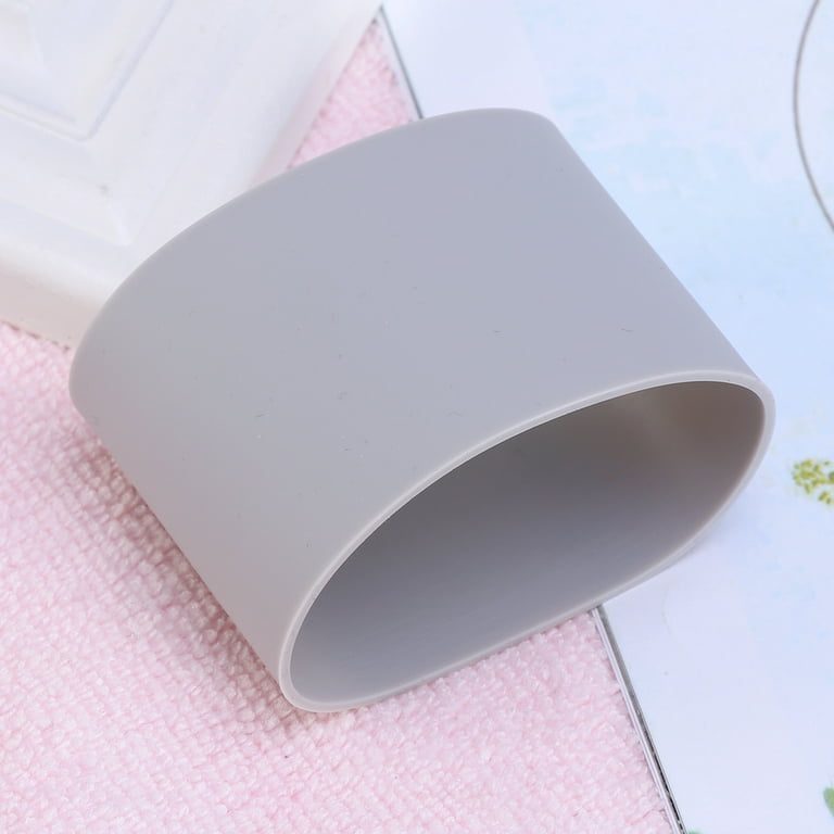 1pc Gray Anti-slip Silicone Sleeve Glass Cup With Heat-resistant Straw And  Carry Case