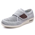thumbnail image 1 of XIHAHA 2022, zapatos informales con cojín de aire, pies anchos, hinchados, ajuste de eversión del pulgar, zapatos para diabéticos suaves y cómodos, zapatos para caminar, 1 of 5