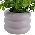 thumbnail image 6 of Mainstays 10'' Indoor Artificial Seeded Eucalyptus with Bubble Vase, Purple Ceramic Vase, Green Seeded Eucalyptus, 6 of 8