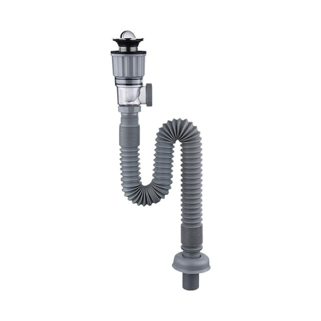 Juego de Desagüe para Fregadero de Baño, Tubo de Drenaje Y Tapón de Drenaje, Piezas de Repuesto 2 en 1, Tubo de Drenaje, Lavabo de Hotel, Lavabo para mayimx Manguera de drenaje del fregadero