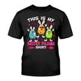 thumbnail image 1 of Daisyyozoid Nouvelles Arrivées Hauts pour Femmes Joyeuses Pâques Col Rond Manches Courtes Chandail Décontracté T-Shirts Imprimés, 1 of 4