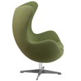 thumbnail image 5 of Grass Green Wool Fabric Egg Chair with Tilt-Lock Mechanism, 5 of 5