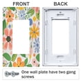 thumbnail image 3 of Yayeee Rocker Switch Wall Plate 1-Gang 4.6"x2.9" Home Decorative Outlet Cover, Retro Pink Floral, 3 of 6