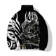 thumbnail image 4 of Chaquetas de hombre con estampado de guerrero de moda, abrigo de invierno para hombre, chaqueta de algodón con estampado de soldado del siglo pasado, abrigos largos acolchados para hombre, 4 of 4