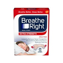 Breathe Right Extra Tan Nasal Strips - 26 Count