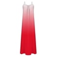 thumbnail image 2 of LVHAOGJOB Robe Dos Nu pour Femmes Longue Sans Manches Robe d'Été Grande Taille Maxi à Bretelles Spaghetti Robe de Plage pour Dames Imprimé, 2 of 9