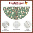 thumbnail image 3 of Defioc Mushrooms Gnome for Christmas Tree Skirt Snowman Xmas Tree Skirt Farmhouse Christmas Decorations Tree Mat for Holiday Party Decor-30", 3 of 6