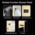 thumbnail image 3 of Cesinkin CES, 6 Mode LED Display, Faucet Wall Mount Showerhead & Handheld Shower, Brushed Gold, 3 of 7