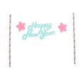 thumbnail image 2 of Feliz año Cake Topper Bandera Banner Festival De Primavera Decoración Azul BLESIY Feliz año nuevo Cake Topper, 2 of 7