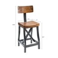 thumbnail image 3 of Tabouret de Bar avec Dossier Voir Ci-Dessous/ambre/graphite, 3 of 4