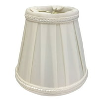 Royal Designs, Inc. Decorative Trim Empire Chandelier Shade CS-404WH, White, 3 x 5 x 4.5