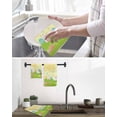 thumbnail image 5 of Happy Easter Kitchen Dish Towels for Drying Dishes Set of 4, Rabbits Eggs Spring Daisy Floral Grass Yellow Waffle Weave Microfiber Hand Tea Bathroom Towels Quick Dry & Absorbent Towel 15.7x23.6, 5 of 7