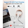 thumbnail image 3 of Apple MFi Certified USB C to 3.5mm Headphone and Charger Adapter for iPhone 15/16/17, 2 in 1 Type C to Aux Jack Dongle Cable Cord with 60W PD Fast Charging for iPad, Macbook Air/ Pro, 3 of 6