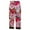Hot Pink, variant on Hiijoy Floral Thermal Pants for Girls Elastic Waist Casual Leggings Slim Fit Soft Trousers