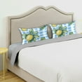 thumbnail image 3 of Yayeee Pillowcase King Size Set of 2 Satin Wrinkle Resistant Pillow Case, Cartoon Plaid Lemon, 3 of 7
