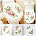 thumbnail image 5 of PVC Self-adhesive Creative Design Wall Mural Floral Toilet Stickers Gorgeous Flower Decals Home Decoration TYPE 3, 5 of 8