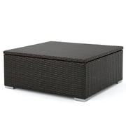 Wicker Coffee Tables Costa Mesa Outdoor Wicker Coffee Table With Storage Multibrown