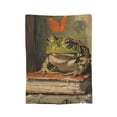 thumbnail image 2 of Frog Blanket for Women Men Adults, Flannel Frog Blankets 60x50, 2 of 6