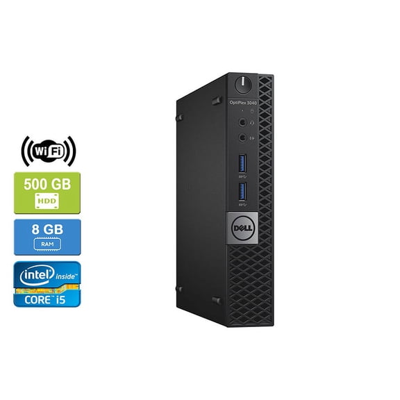 Used: DELL 3040 Intel Core i5-6500T  8GB 500GB HDD Win 10 Pro UK&M