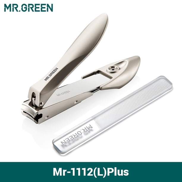 Cortaúñas MR.GREEN de acero inoxidable, cortador de uñas antisalpicaduras, herramientas de manicura, diseño biónico, cortaúñas, tijera para pedicura Tan Jianjun unisex