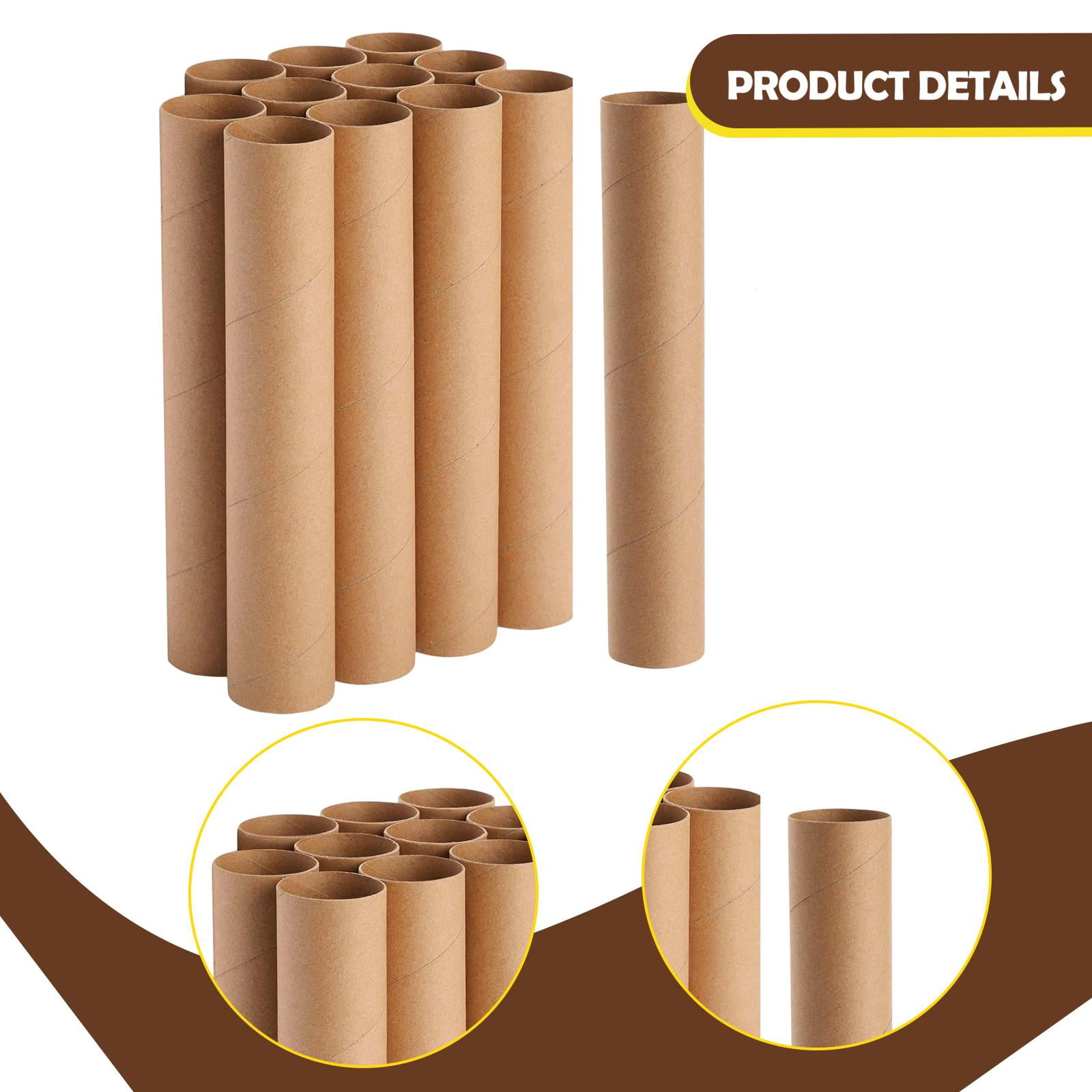 FVDPWYE 12 Pieces Cardboard Tubes Paper Towel Tubes for Family DIY Projects Handmade 30cm