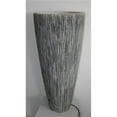 thumbnail image 1 of HomeRoots Furniture 274808 18 x 39 in. Sandstone Ribbed Finish, Long Conical Planter with Light, 1 of 1