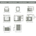 thumbnail image 4 of BERTHMEER 3'x5' Small Washable Area Rugs for Office Kitchen Entryway Bedroom Non-slip Rugs,Gray, 4 of 6