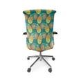 thumbnail image 5 of Ambesonne Gaming Office Chair Cover Stretchable High Back, Retro Colored Gamepad Art, Dark Seafoam Multicolor, 5 of 6