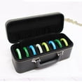 thumbnail image 3 of 15 Slots bracelet Case with Bracelets Bangles Watches Handle Holder Storage Box Bracelets Display Case Black, 3 of 8