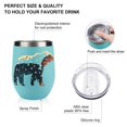 thumbnail image 3 of Alaska Bear 12oz Wine Tumbler with lid Stainless Steel Travel Mugs Double Wall Insulated Travel Coffee Cup Wine Glasses One size, 3 of 8
