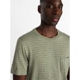 thumbnail image 4 of George Men's & Big Mens Classic Fit Striped Short Sleeve Crewneck T-Shirt, Sizes S-5XL, 4 of 5