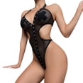 thumbnail image 1 of Gibobby Conjunto de lencería Sexy Lencería Sexy para Mujer Baby Doll Mujer Sexy Color Negro Mono Sensual y Elegante Fina Lenceria para Dama(Negro, G), 1 of 5