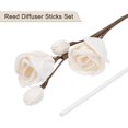 thumbnail image 3 of uxcell 102Pcs Reed Diffuser Sticks Set, Fiber Fragrance Flower Reed Diffuser Replacement Refill Sticks Flower Decor with Plastic Bottle for Home, Hotel, Office (White), 3 of 6