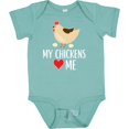 thumbnail image 3 of Inktastic My Chickens Love Me Boys or Girls Baby Bodysuit, 3 of 5