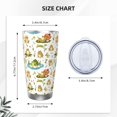 thumbnail image 4 of Susaid Cute Frog Print 20oz Car Cup,Insulated Coffee Cup Fully Spill Proof Travel Coffee Mug, Stainless Steel Tumbler for Work Home Outdoor Car-Without Straw, 4 of 8