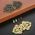 thumbnail image 5 of 10x Antique Wooden Box Hinge Zinc Alloy Wine Box Music Box Wine Case Dollhouse Cabinet Door Hinge Furniture-Hardware, 5 of 8
