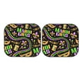 thumbnail image 7 of Haiem Mardi Gras3 Car Windshield Sun Shade (2 Pieces) Foldable Windshield Sun Shade Car Accessories for Truck SUV Pickup-Small, 7 of 7