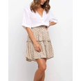 thumbnail image 3 of Femmes Été Mignon Taille Haute Jupe Volants Imprimé Floral Swing Plage M., 3 of 8